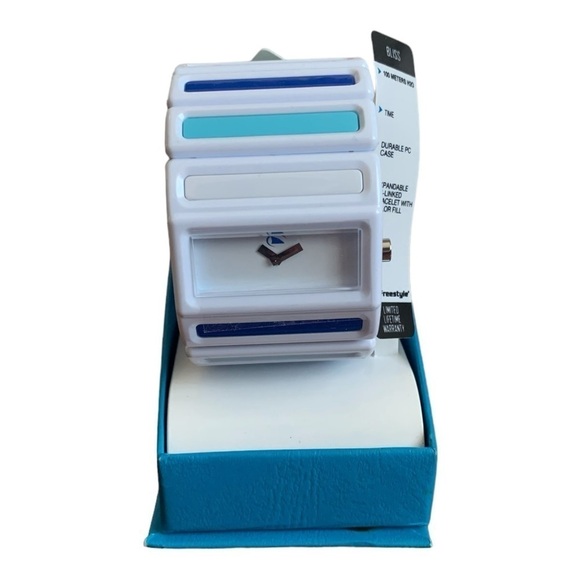 NIB FREESTYLE The Bliss Watch Water Resistant Elastic Band Colorblock Wristwatch - Picture 14 of 16